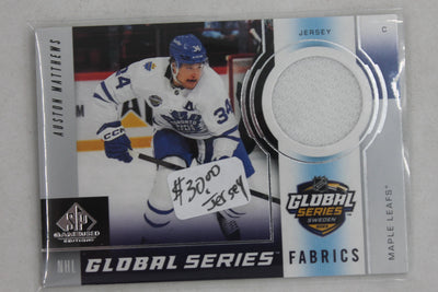 Auston Matthews 2024-25 Upper Deck SP Game-Used Jersey Card - Toronto Maple Leafs