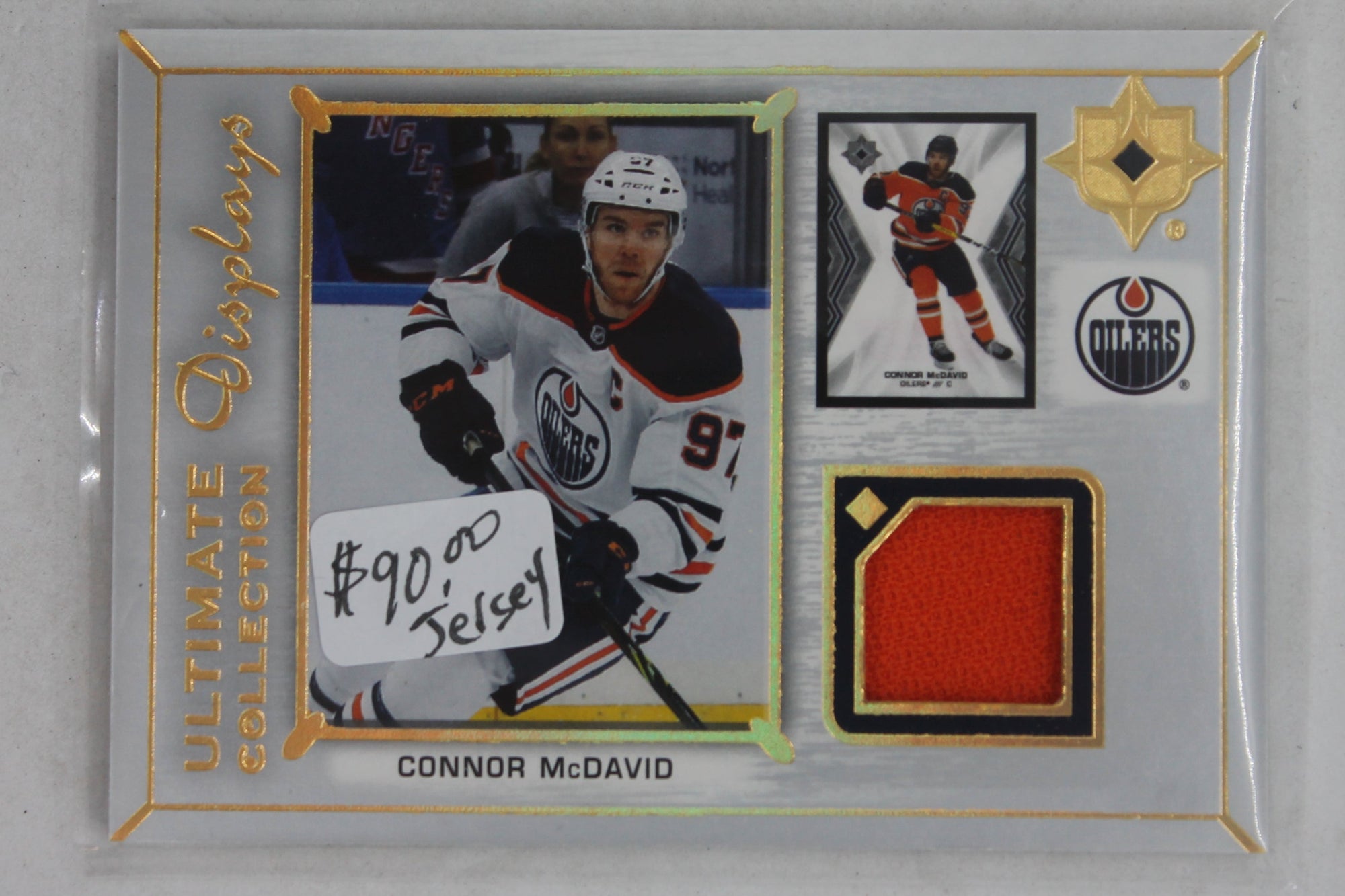 CONNOR McDAVID 2021-22 Ultimate Collection - Ultimate Display Jersey - Jersey Card