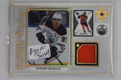 CONNOR McDAVID 2021-22 Ultimate Collection - Ultimate Display Jersey - Jersey Card