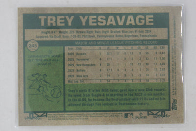 Trey Yesavage 2026 Topps Heritage Rookie Card