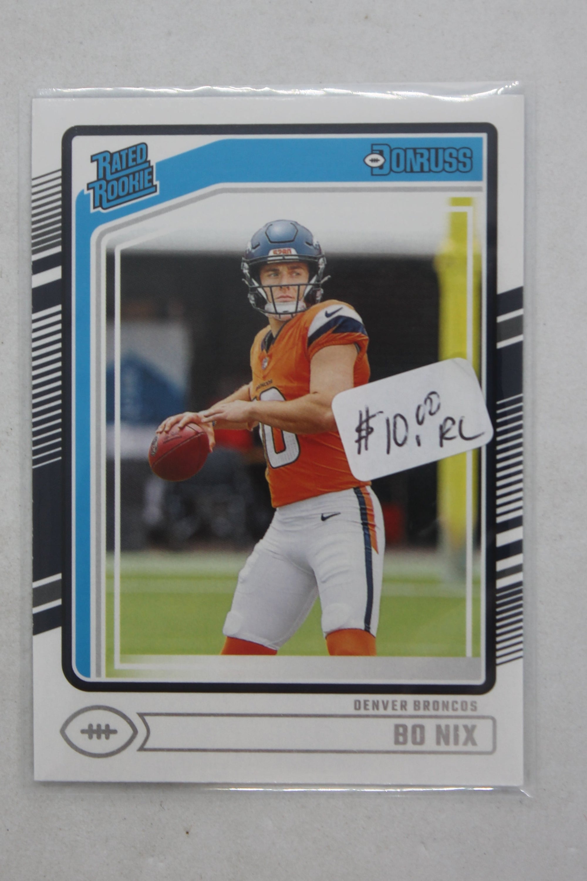 Bo Nix 2024 Panini Donruss - Rated Rookie - Rookie Card