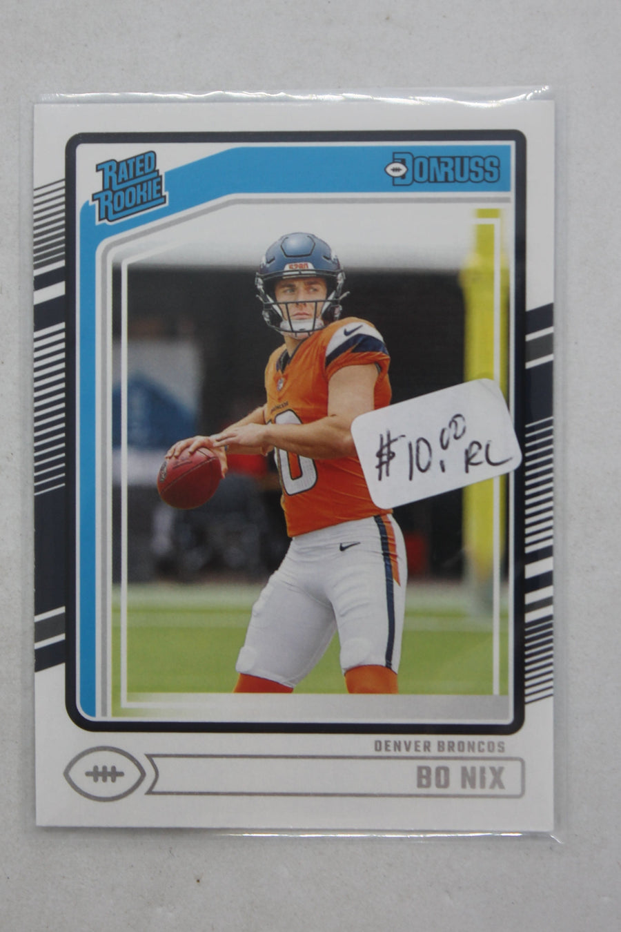 Bo Nix 2024 Panini Donruss - Rated Rookie - Rookie Card