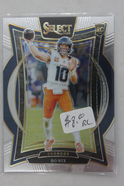 Bo Nix 2024 Panini Select - Concourse - Rookie Card