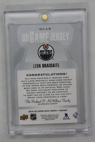 Leon Draisaitl 2019-20 Upper Deck  - UD Game Jersey Jersey Card