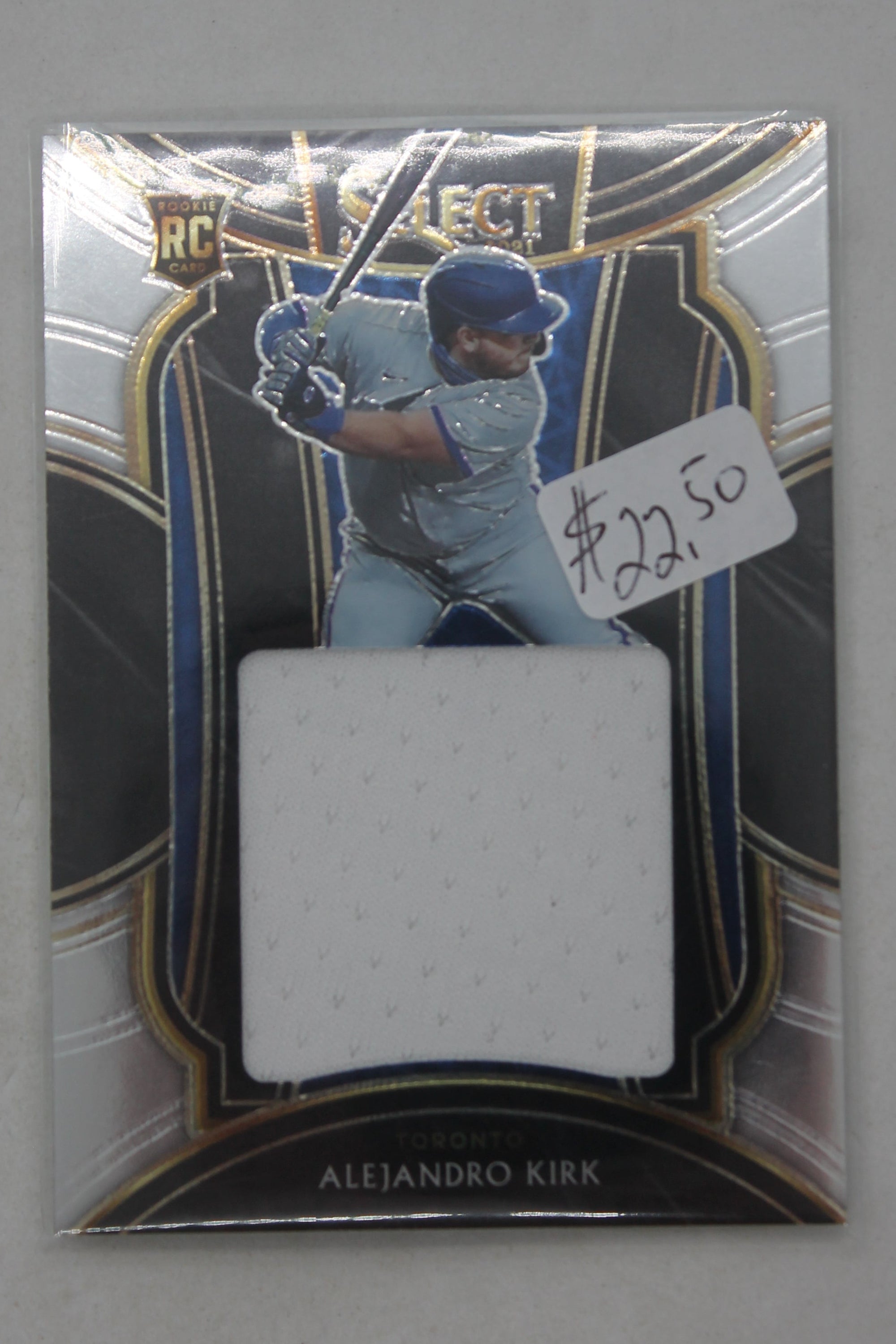 Alejandro Kirk 2021 Panini Select - Rookie Jumbo Swatches #RJS-AK.2 Jersey Rookie Year Card