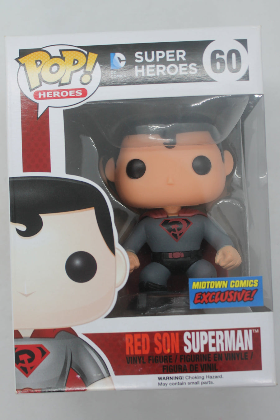 Funko Pop Heroes! Red Son Superman #60 Mid Town Comics Exclusive