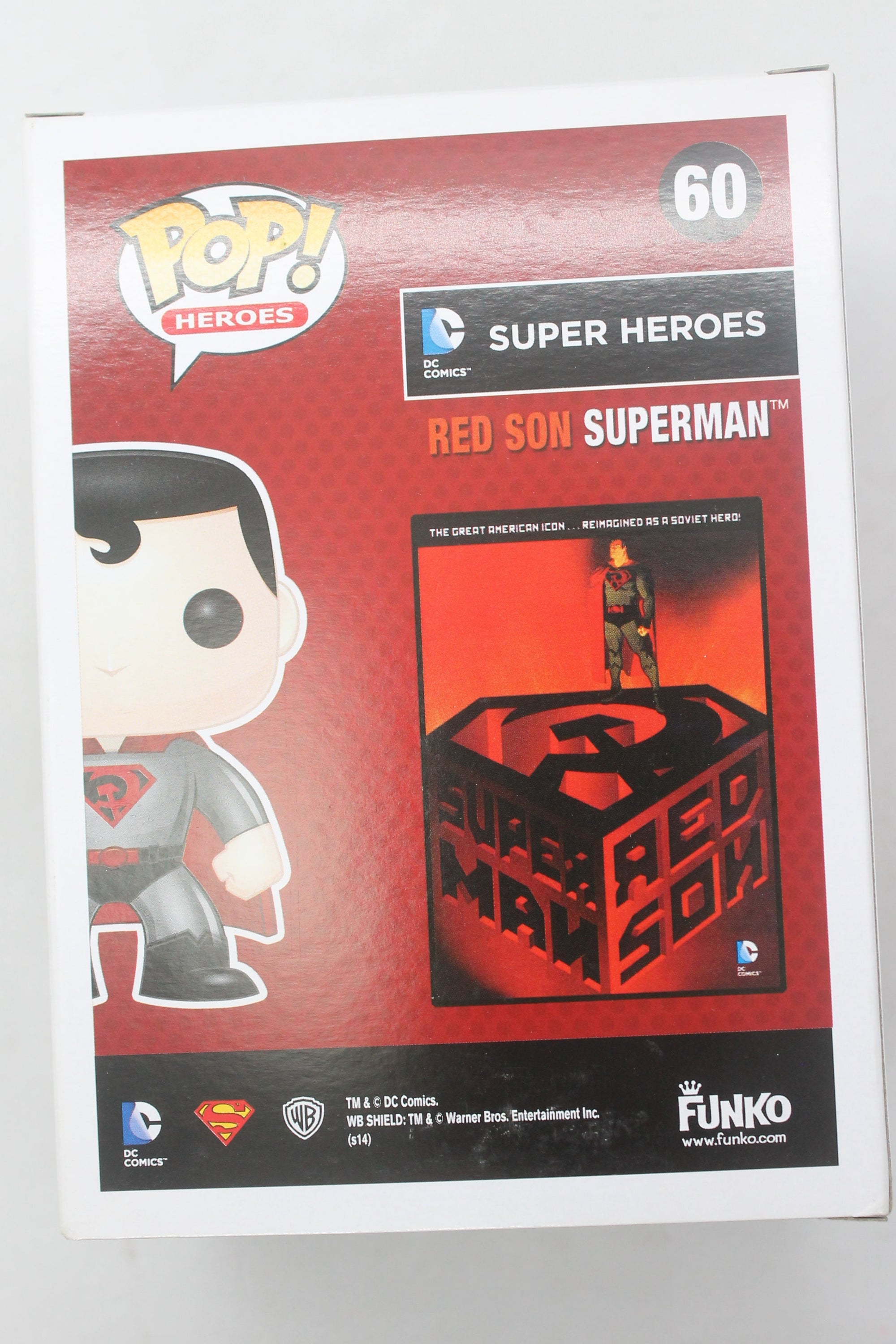 Funko Pop Heroes! Red Son Superman #60 Mid Town Comics Exclusive