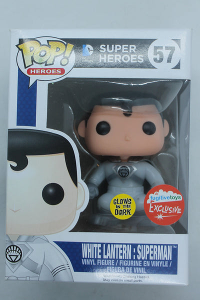 Funko Pop Heroes! White Lantern Superman #57 Fugitivetoys Exclusive
