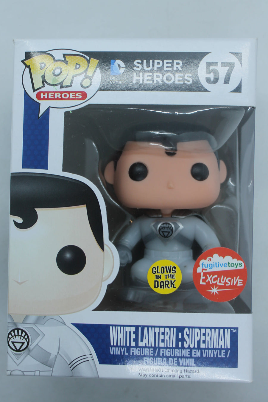 Funko Pop Heroes! White Lantern Superman #57 Fugitivetoys Exclusive