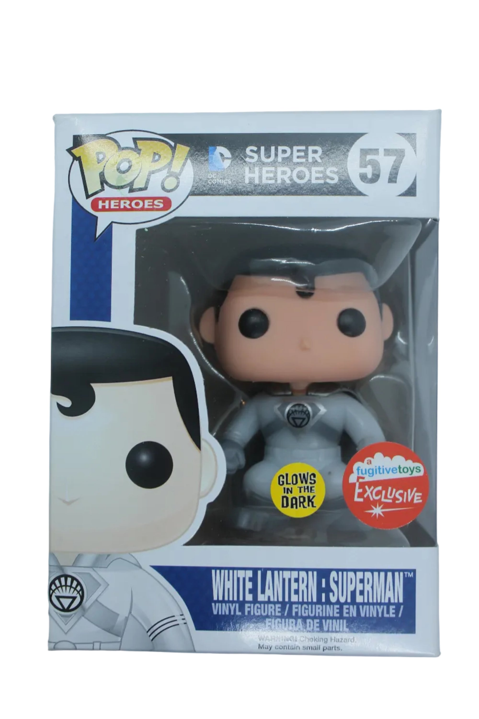 Funko Pop Heroes! White Lantern Superman #57 Fugitivetoys Exclusive
