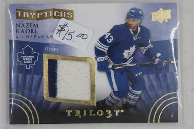 Nazem Kadri 2014-15 Upper Deck Trilogy - Tryptichs - Jerseys #135/400 - Jersey Card