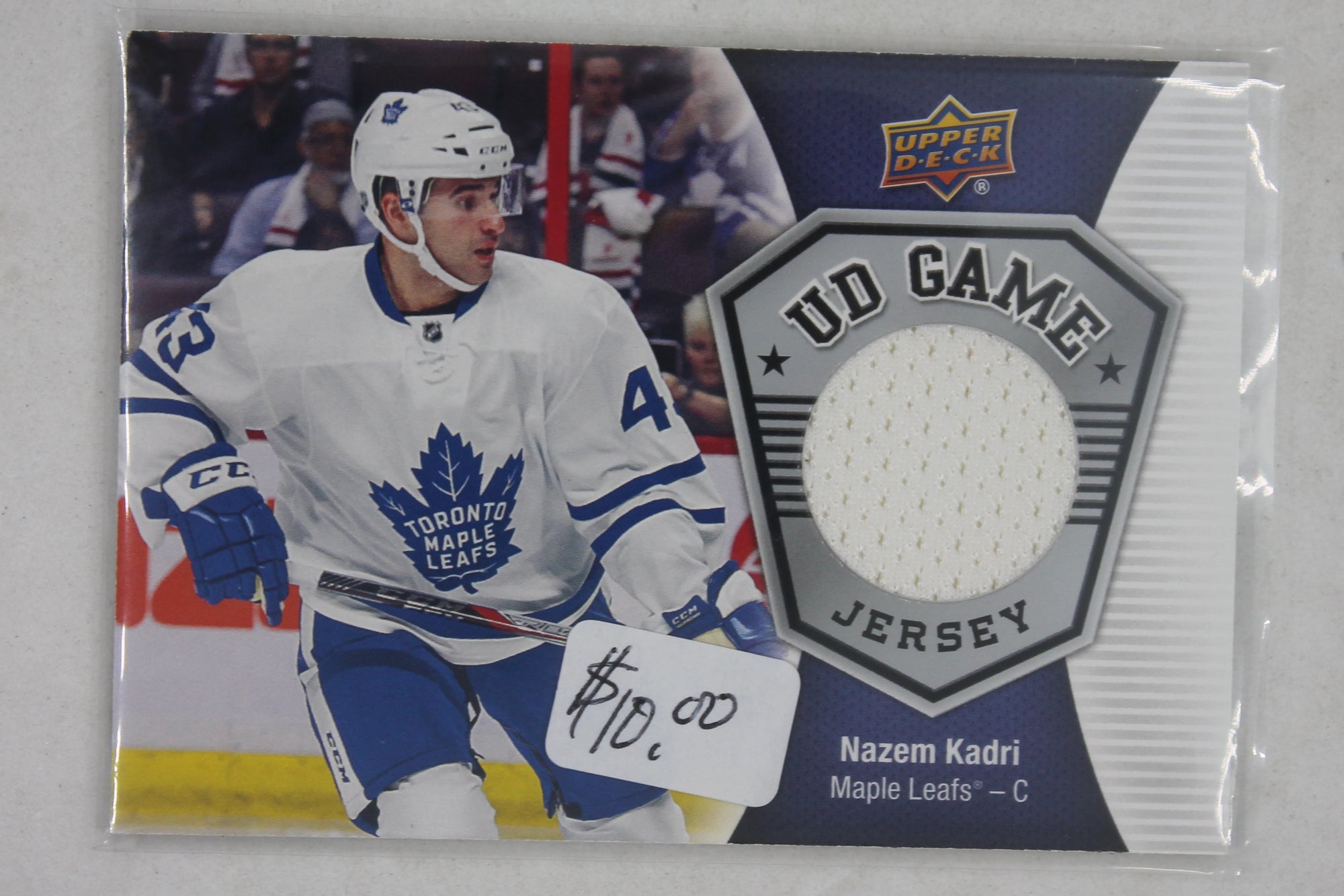 Nazem Kadri 2016-17 Upper Deck - UD Game Jersey - Jersey Card
