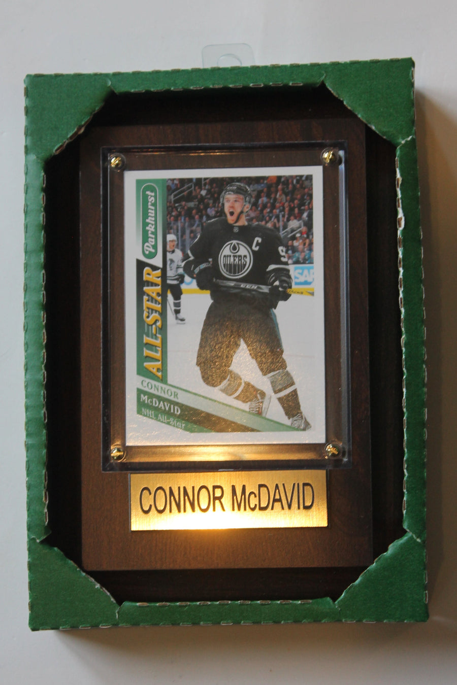NHL Edmonton Oilers Connor McDavid Plaque with Card-All Star