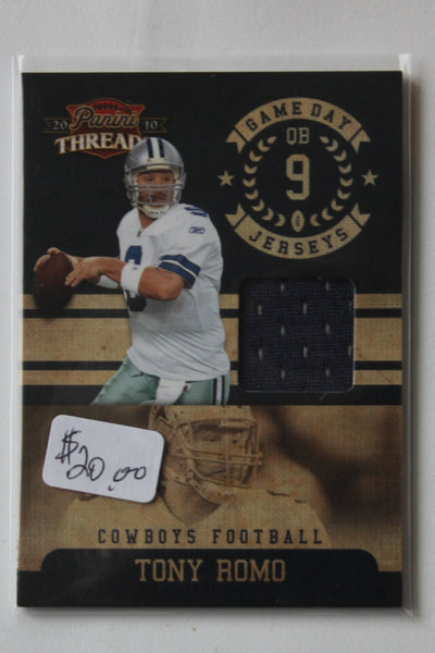 Tony Romo 2010 Panini Threads - Game Day Jerseys - #12 Jersey Card #268/299