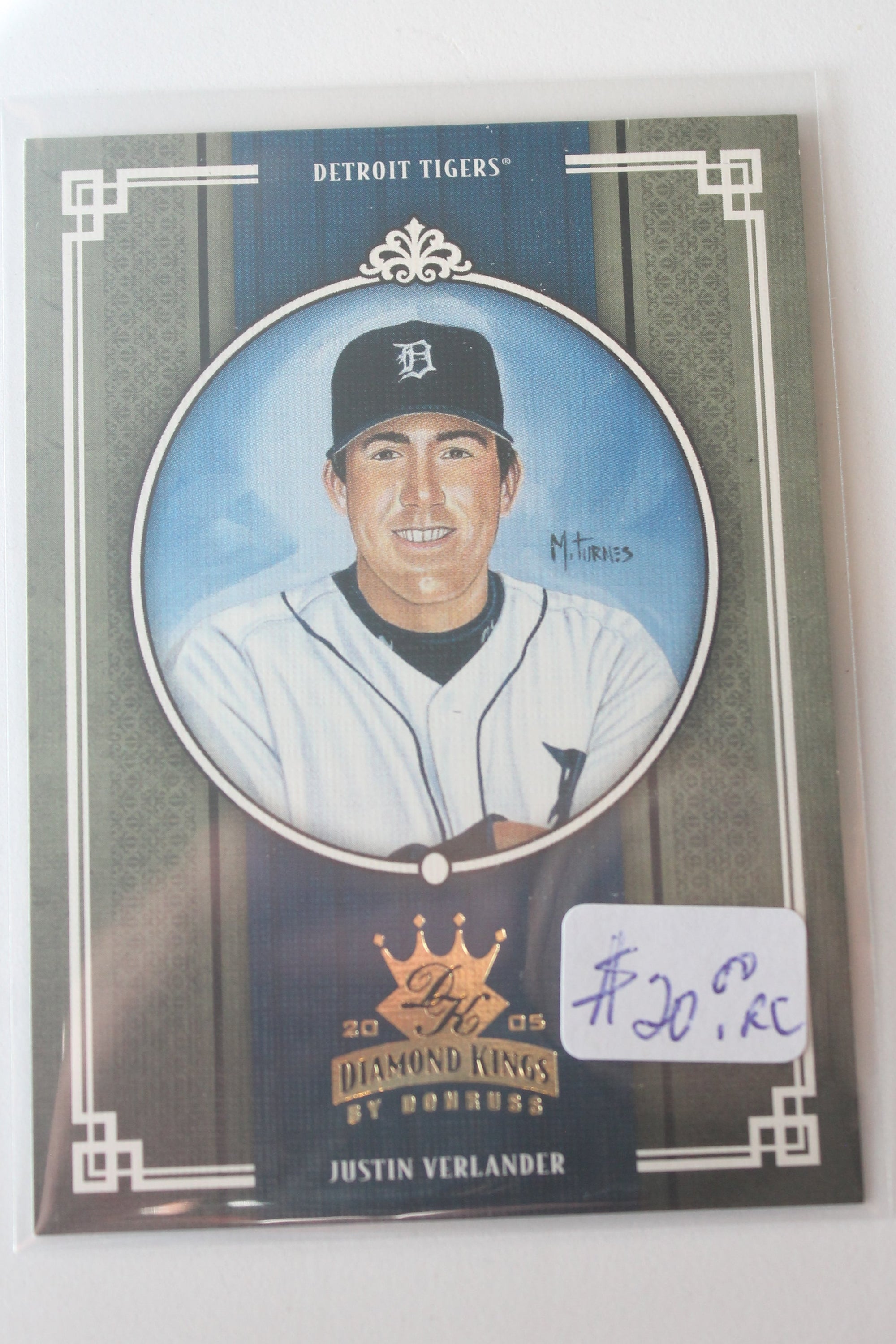 Justin Verlander 2005 Donruss Diamond Kings Rookie Card