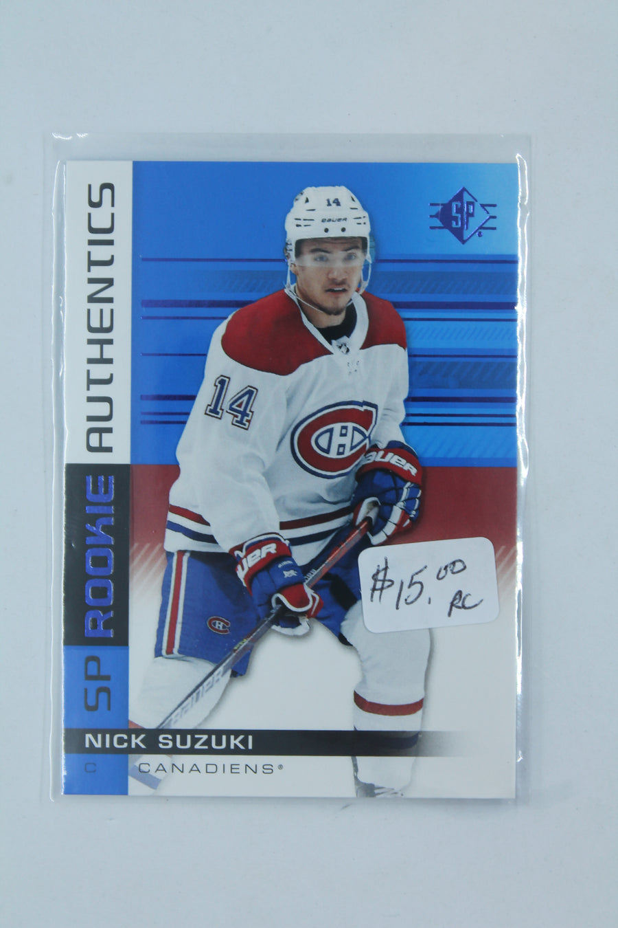 Nick Suzuki 2019-20 SP Authentics Retail Blue Rookie Card