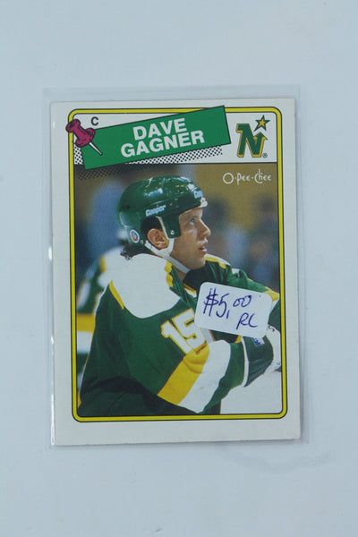 Dave Gagner 1988-89 O-Pee-Chee Rookie Card