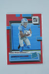 Jameson Williams 2022 Panini Donruss Press Proof Red Rated Rookie Rookie Card