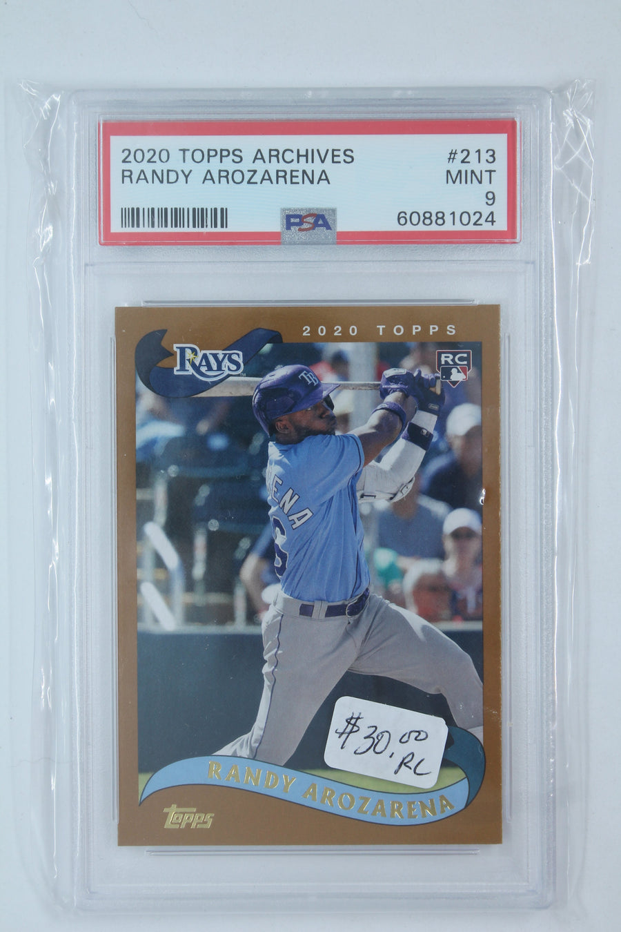 Randy Arozarena 2020 Topps Archives Rookie Card - PSA Mint 9