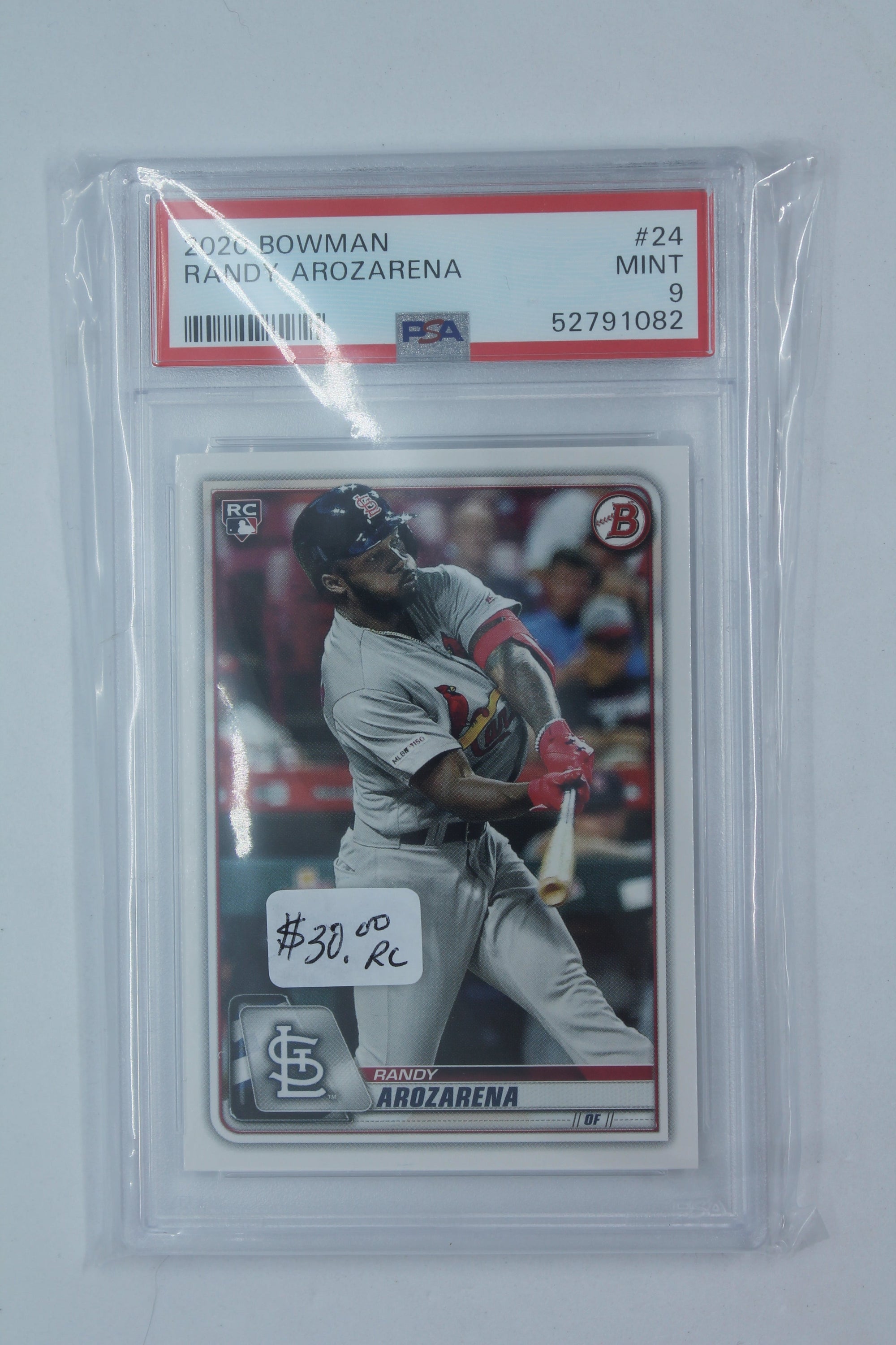 Randy Arozarena 2020 Bowman Rookie Card - PSA Mint 9