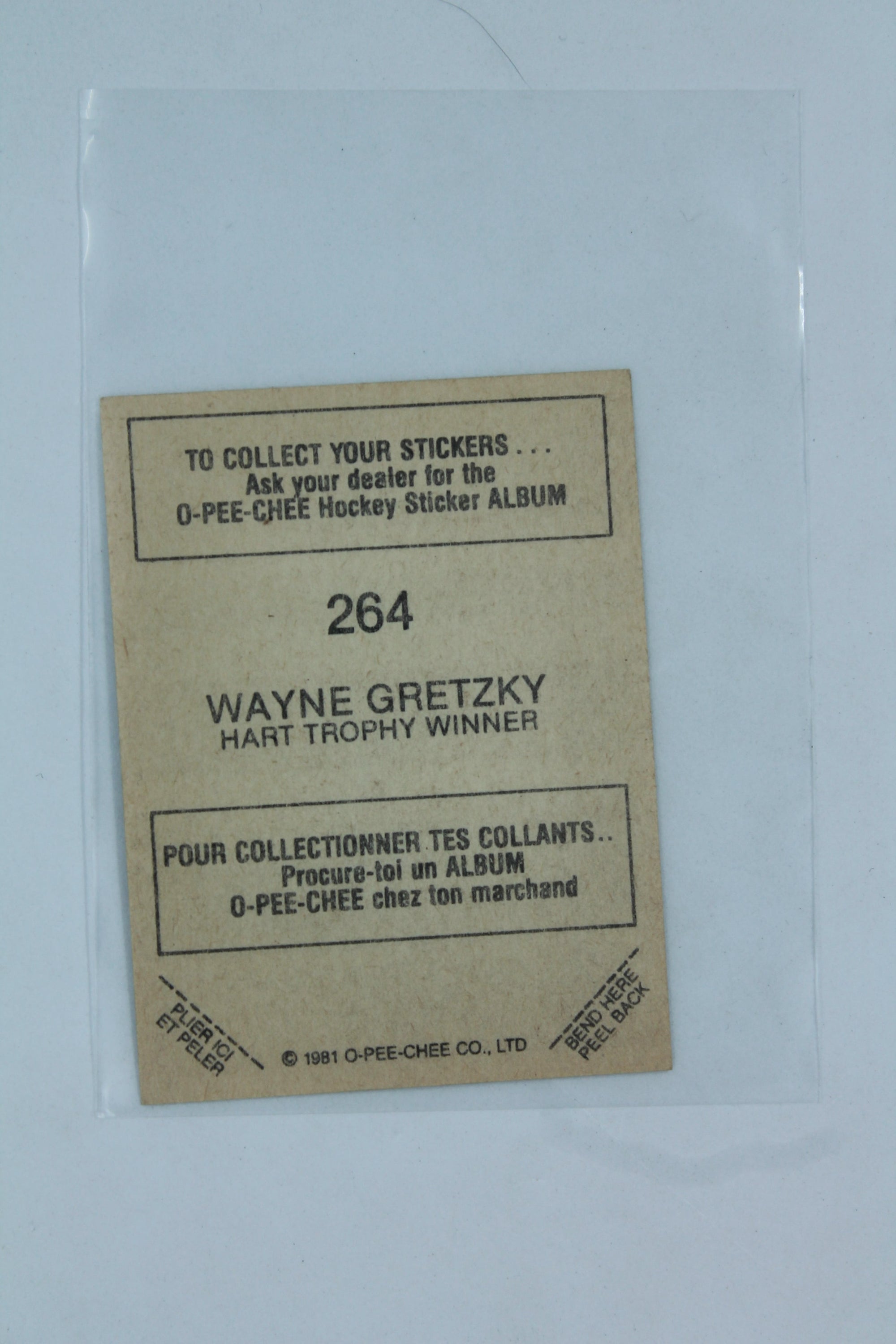 Wayne Gretzky 1981-82 O-Pee-Chee Album Stickers - [Base] #264