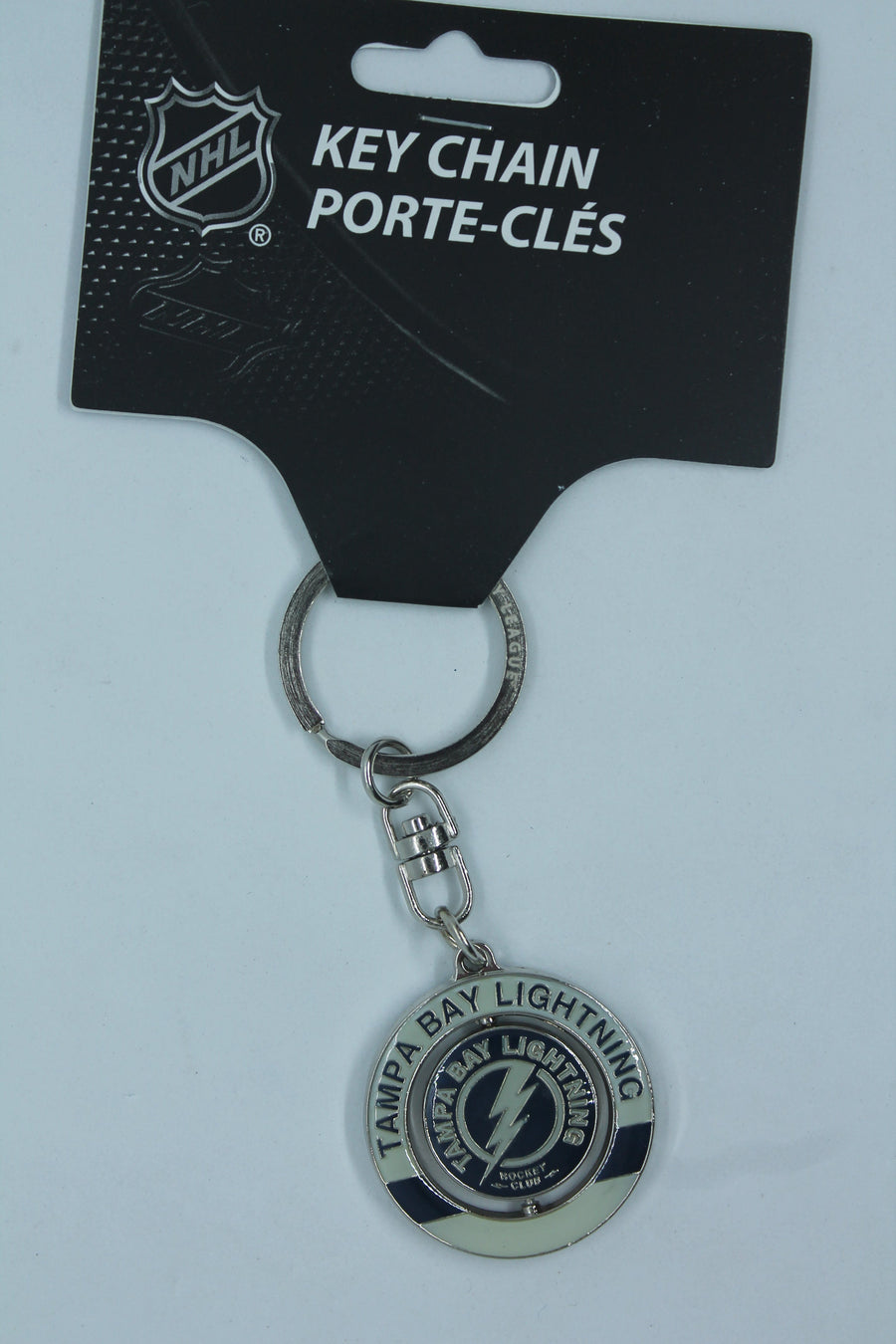 NHL Tampa Bay Lightning Spinner Keychain