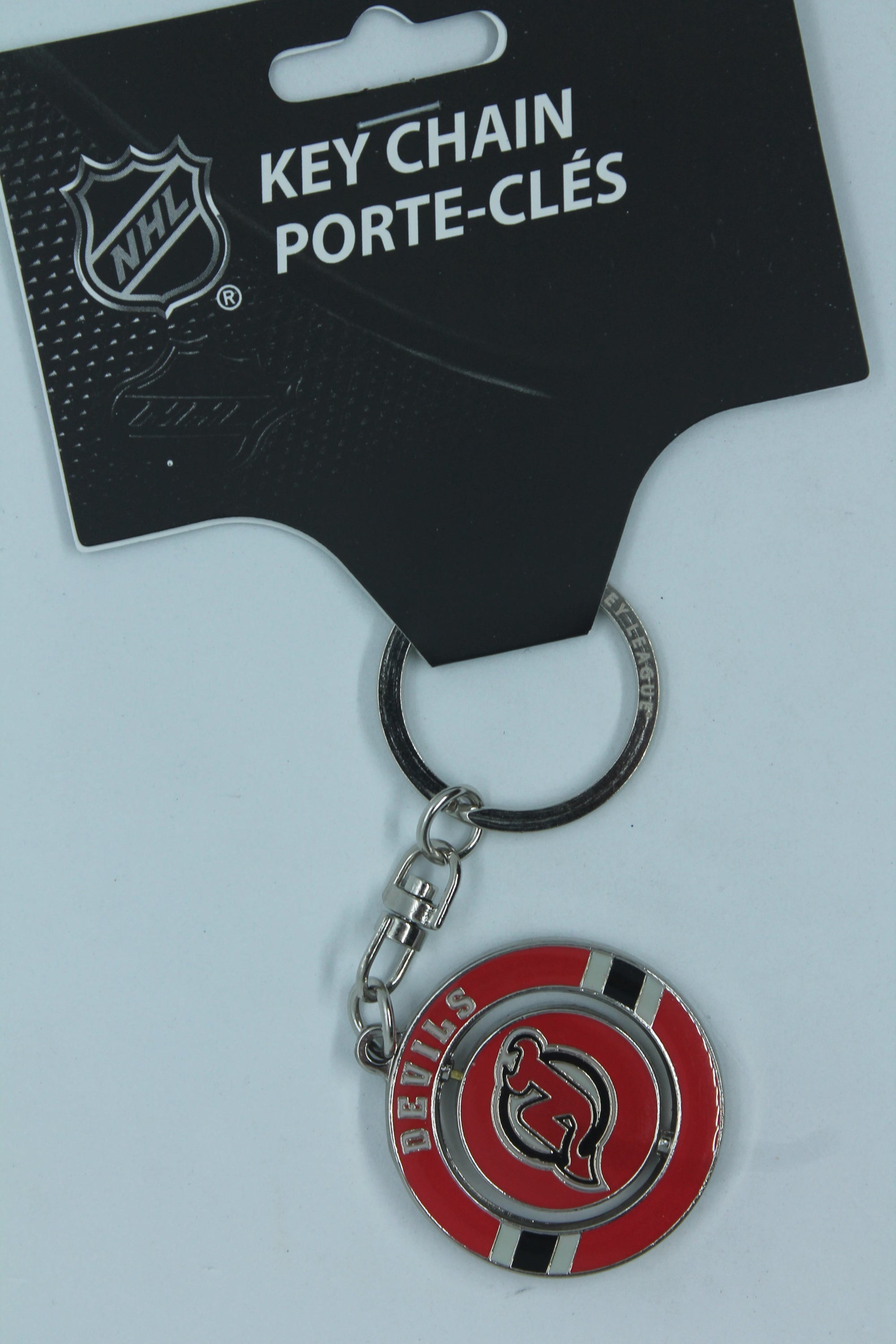 NHL New Jersey Devils Spinner Keychain