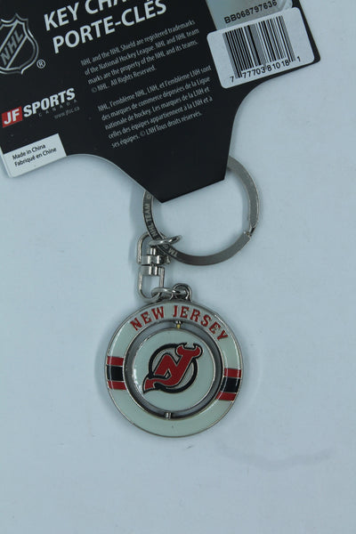 NHL New Jersey Devils Spinner Keychain