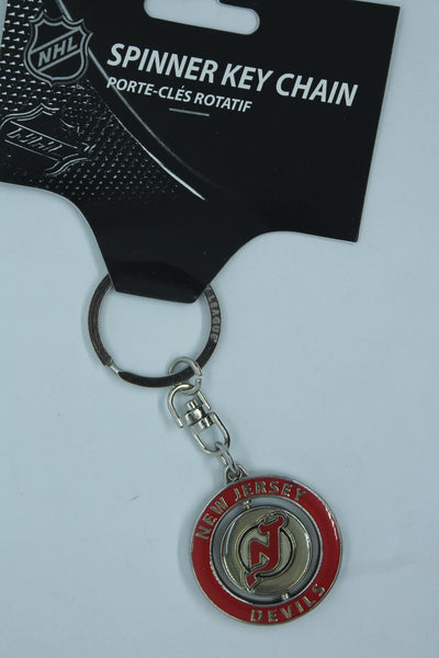 NHL New Jersey Devils Stanley Cup Spinner Keychain