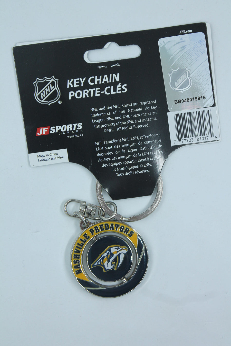 NHL Nashville Predators Spinner Keychain