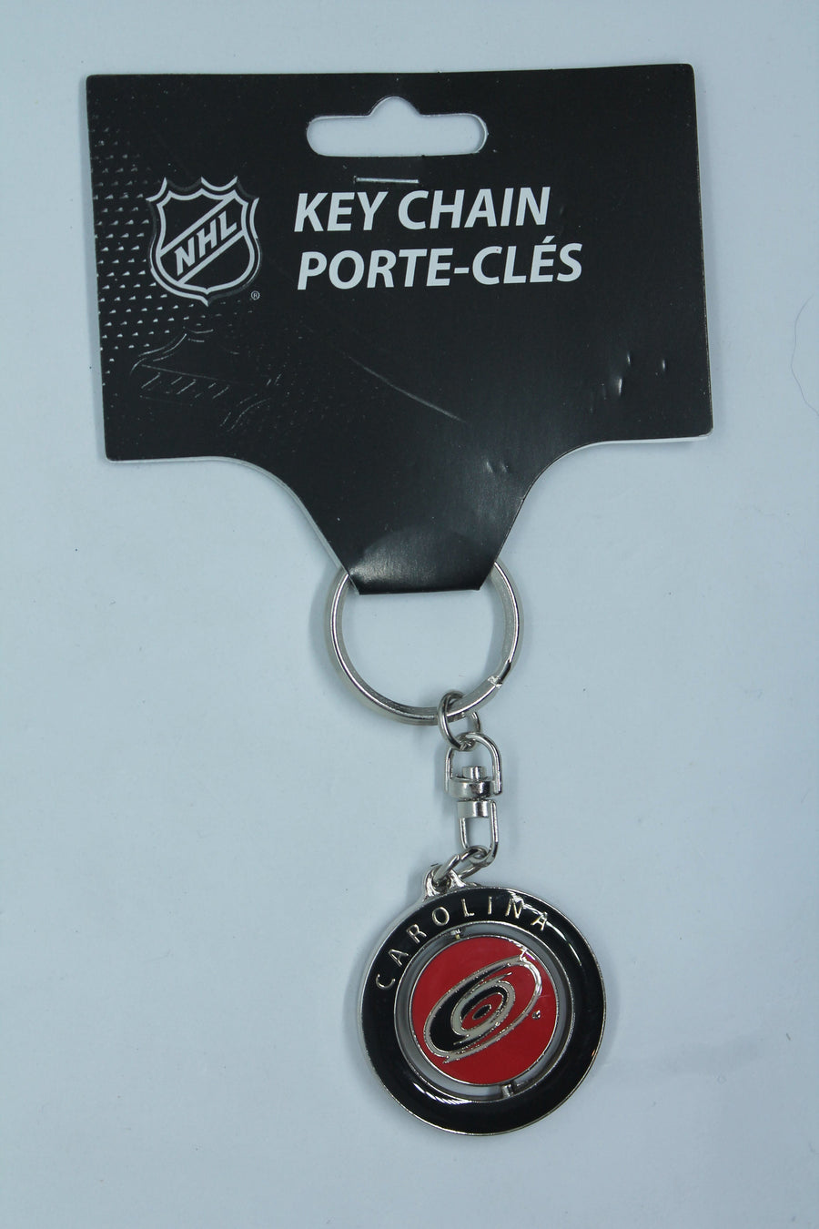 NHL Carolina Hurricanes Spinner Keychain