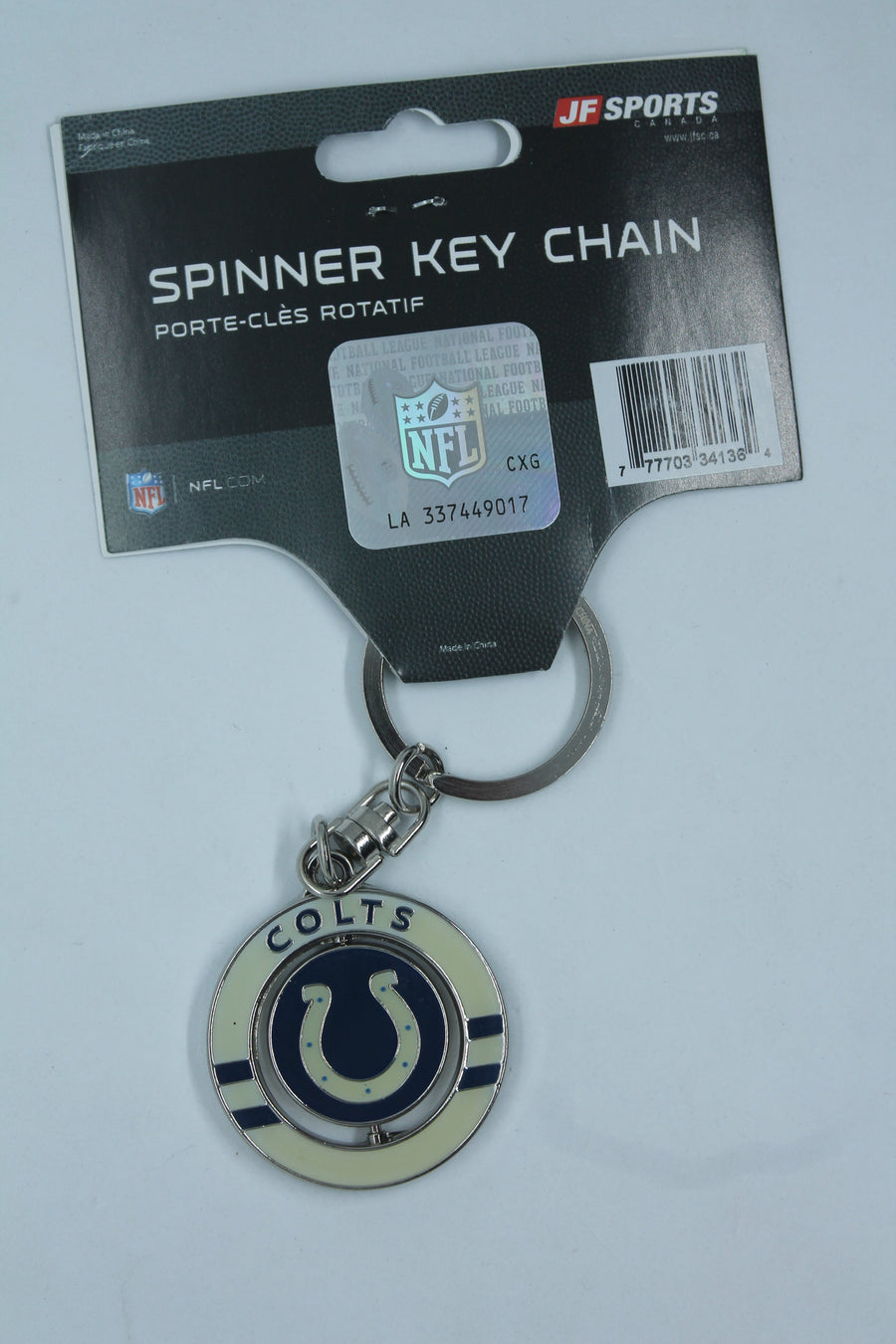 NFL Indianapolis Colts Spinner Keychain