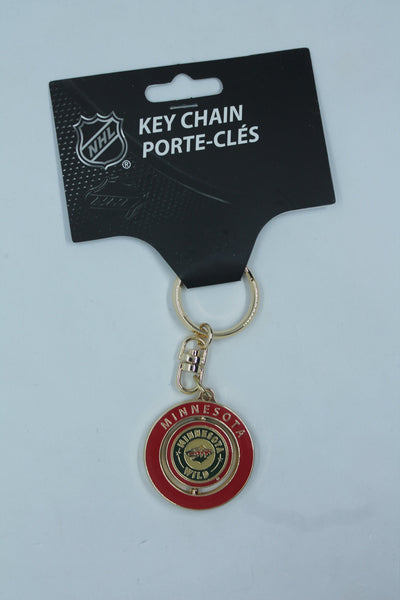 NHL Minnesota Wild Spinner Keychain