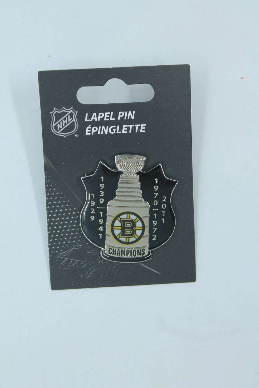 NHL Boston Bruins Stanley Cup Collector Pin