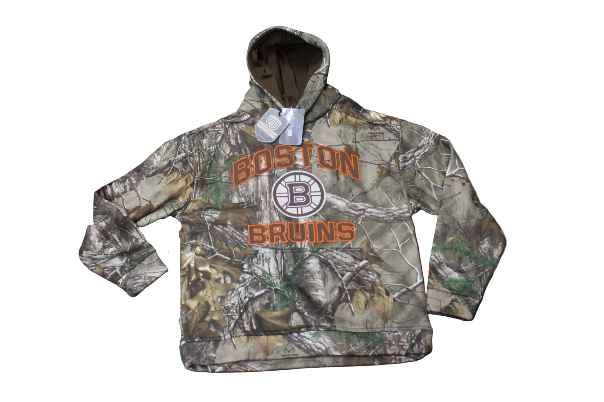 NHL Boston Bruins Men's Realtree Parot Fleece Camo OTH Hoodie
