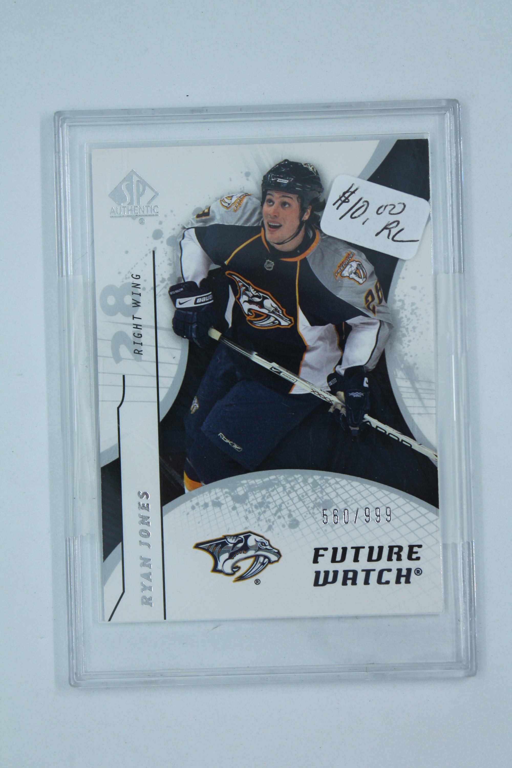 Ryan Jones 2008-09 SP Authentic Future Watch Rookie Card  #/999