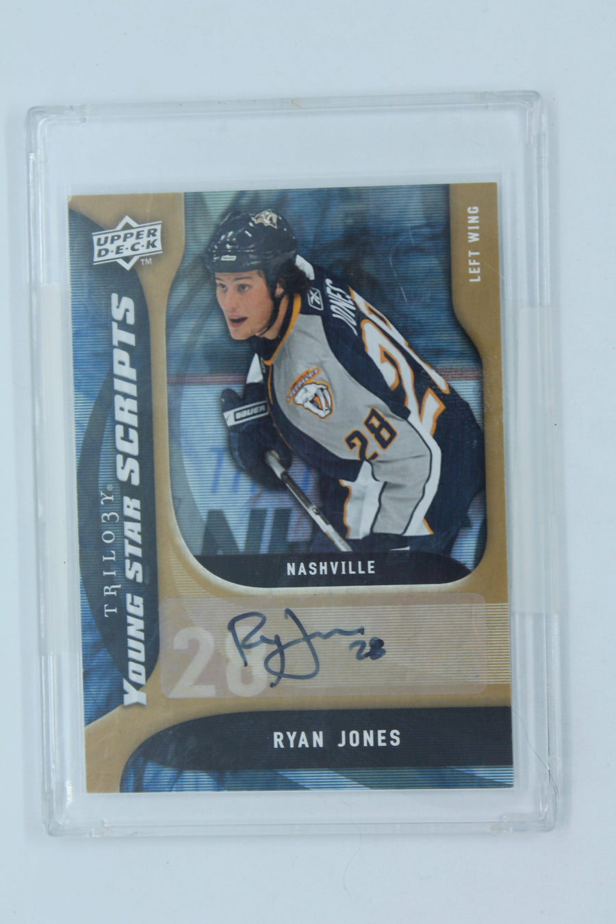 Ryan Jones  2009-10 Upper Deck Trilogy - Young Star Scripts #YS-RJ Autographed Card