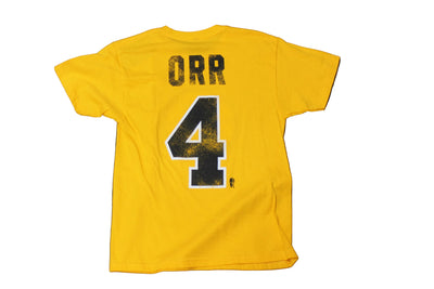 NHL Boston Bruins Bobby Orr Men's OTH Alumni Yellow Tee - Small