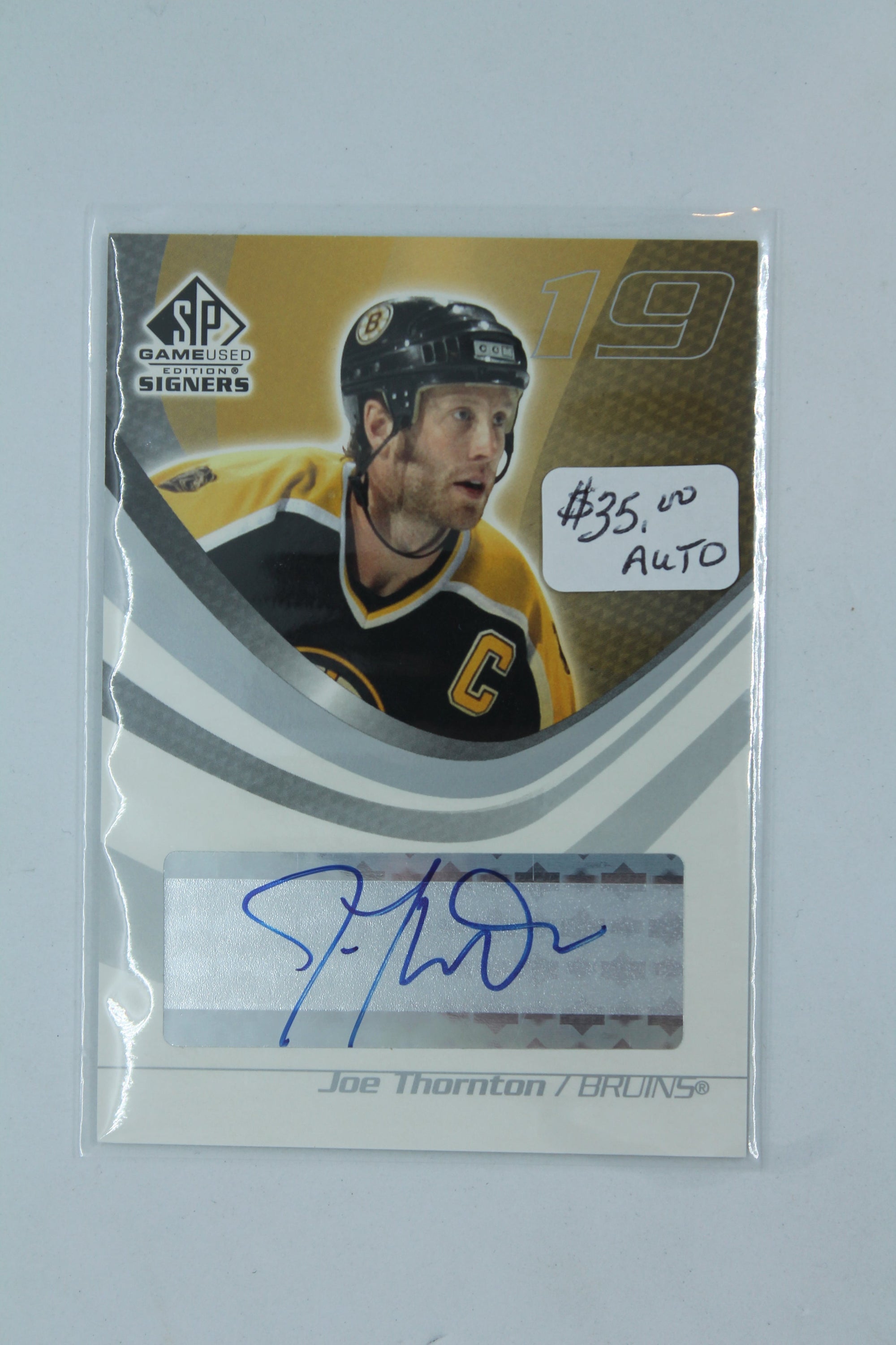 Joe Thornton 2003-04 SP Game Used Edition - Signers #SPS-JT Autographed Card