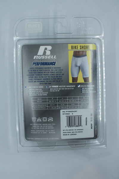 Russell Men's Underwear Bike Short- Small 28-30