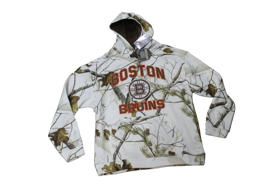 NHL Boston Bruins Men's Realtree Snow Fleece Camo OTH Hoodie
