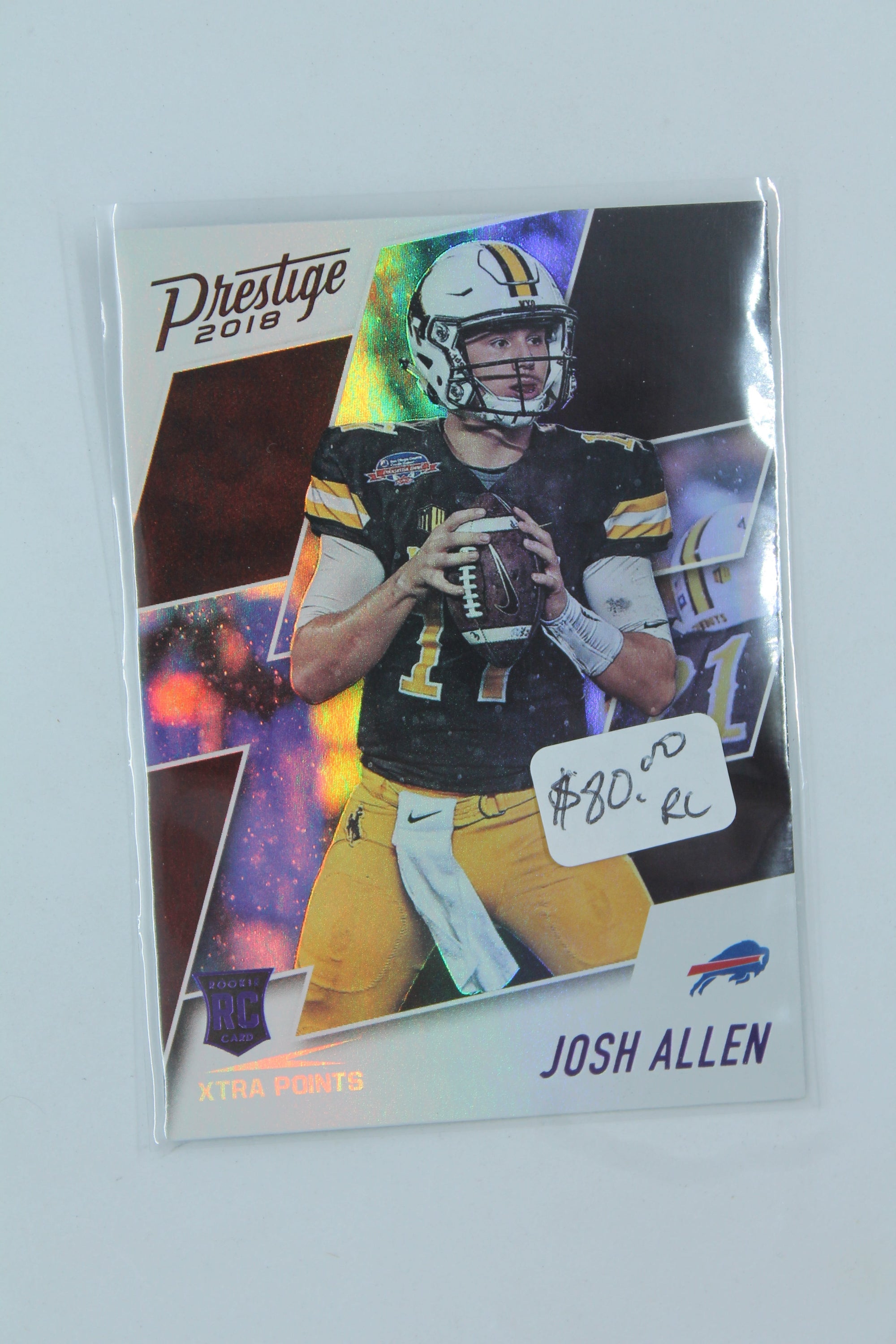 Josh Allen 2018 Panini Prestige Xtra Points Purple Rookie Card