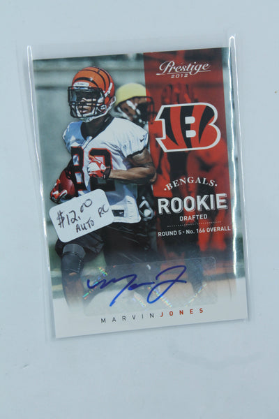 Marvin Jones 2012 Playoff Prestige - Signatures Rookie -  Rookie Card #137/799
