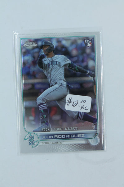 Julio Rodriguez 2022 Topps Chrome Update Series Rookie Card