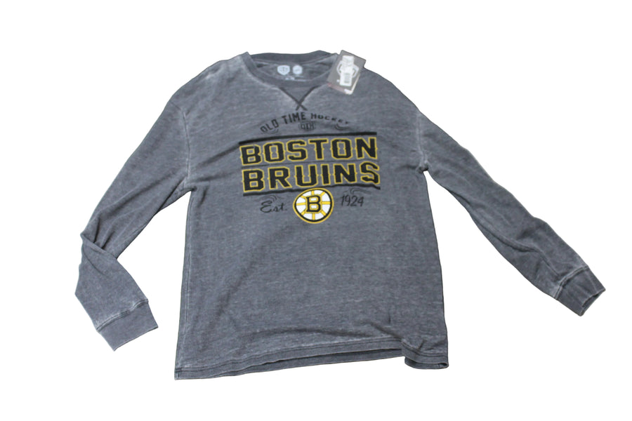 NHL Boston Bruins Men's Old Time Hockey Long Sleeve Tee - XLarge
