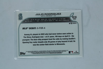 Julio Rodriguez 2022 Topps Chrome Update Series Rookie Card