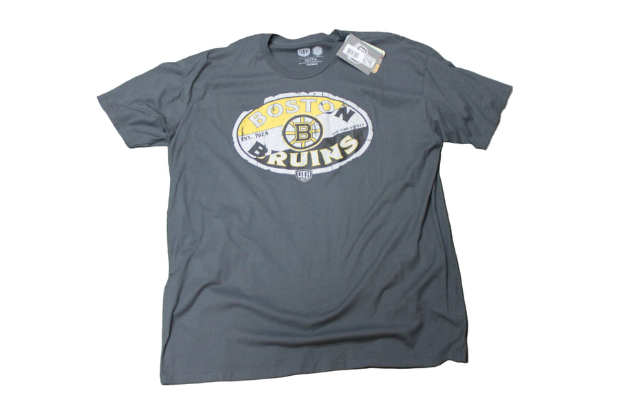 NHL Boston Bruins Men's Old Time Hockey Tee - XXLarge