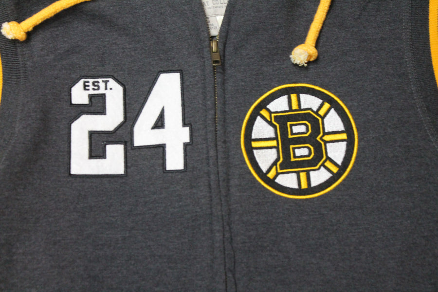 NHL Boston Bruins Men's Old Time Hockey Zip-Up Hoodie - Large - Fits small
