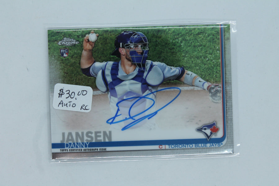 Danny Jansen 2019 Topps Chrome - Rookie Autographs -  #RA-DJ  Rookie Card