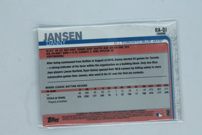 Danny Jansen 2019 Topps Chrome - Rookie Autographs -  #RA-DJ  Rookie Card